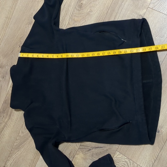 ATHLETA Cozy Karma Twist Neck Sweatshirt Black Lined Pullover Size Medium - Picture 10 of 12